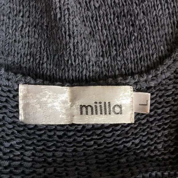 Miilla Grey Knit Fringe Sleeve Cover Up Mini Dress - Picture 8 of 11